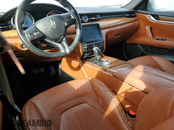 2018 Maserati Quattroporte S z VIN ZAM56YPAXJ1280423, wystawiony jako Copart lot #75889734 z przebiegiem Nie podano mil oraz Nie do naprawy • Non repairable. Historia ofert i sprzedaży dostępna na DreamBid. Obrazek 8.