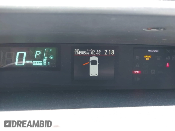 2012 Toyota Prius One z VIN JTDKDTB34C1015136, wystawiony jako IAAI lot #42332607 z przebiegiem 134 905 mil mil oraz . Historia ofert i sprzedaży dostępna na DreamBid. Obrazek 15.