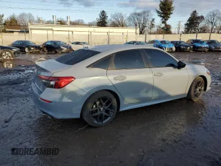 2024 Honda Civic Sedan Sport with VIN 2HGFE2F50RH526455, listed as a Copart auction lot 43948805 with 10,820 mi miles and Salvage Title. Bid and sale history available at carsss.com. Image 3.