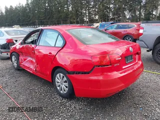2012 Volkswagen Jetta Sedan S w/Sunroof with VIN 3VW2K7AJ2CM373655, listed as a IAAI auction lot 41943318 with 125,614 mi miles. Bid and sale history available at carsss.com. Image 3.