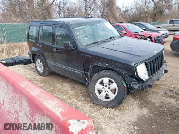 2012 Jeep Liberty Sport with VIN 1C4PJMAK8CW195897, listed as a IAAI auction lot 41687044 with 176,198 mi miles. Bid and sale history available at carsss.com. Image 1.