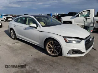 2023 Audi A5 Sportback Premium Plus with VIN WAUCBCF56PA050964, listed as a Copart auction lot 74617653 with 3,495 mi miles. Bid and sale history available at carsss.com. Image 4.