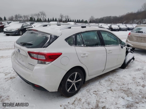2022 Subaru Impreza Premium with VIN 4S3GTAV65N3706539, listed as a IAAI auction lot 41311651 with 34,891 mi miles. Bid and sale history available at carsss.com. Image 4.