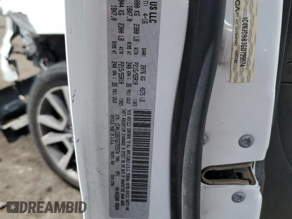2016 Jeep Compass Sport with VIN 1C4NJDBB7GD725574, listed as a Copart auction lot 58993135 with Not provided miles and Salvage title. Bid and sale history available at DreamBid. Image 15.