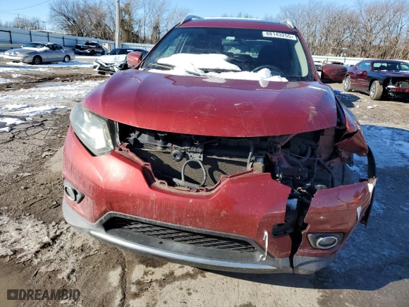 2016 Nissan Rogue SL with VIN 5N1AT2MT9GC802594, listed as a Copart auction lot 88143255 with 174,606 mi miles and Salvage Title. Bid and sale history available at carsss.com. Image 5.