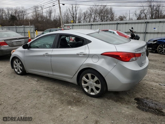 2011 Hyundai Elantra Ltd with VIN KMHDH4AE3BU142023, listed as a Copart auction lot 48465955 with 120,069 mi miles and Salvage Title. Bid and sale history available at carsss.com. Image 2.