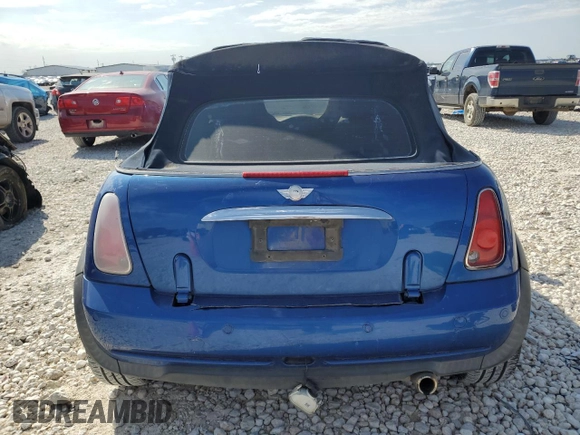 2005 MINI Convertible with VIN WMWRF33495TG11902, listed as a Copart auction lot 45397475 with Not provided miles and Salvage title. Bid and sale history available at DreamBid. Image 6.
