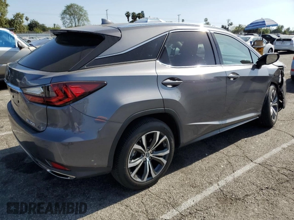 2020 Lexus RX 350 with VIN 2T2HZMAA4LC169399, listed as a Copart auction lot 58226385 with 20,489 mi miles and Salvage title. Bid and sale history available at DreamBid. Image 3.
