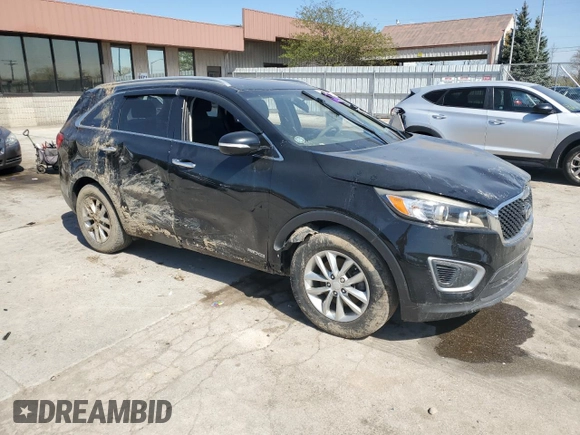 2016 Kia Sorento LX z VIN 5XYPGDA59GG179624, wystawiony jako Copart lot #54528595 z przebiegiem Nie podano mil oraz Szkoda całkowita • Salvage title. Historia ofert i sprzedaży dostępna na DreamBid. Obrazek 4.
