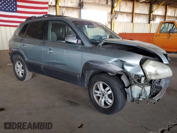 2006 Hyundai Tucson GLS with VIN KM8JN12D46U380226, listed as a Copart auction lot 52453845 with 161,977 mi miles and Salvage Title. Bid and sale history available at carsss.com. Image 4.