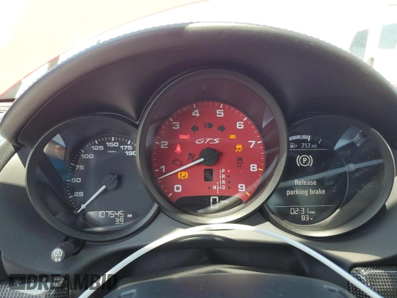 2015 Porsche Cayman S with VIN WP0AB2A80FK182830, listed as a Copart auction lot 50047385 with 107,545 mi miles and Salvage Title. Bid and sale history available at DreamBid. Image 9.
