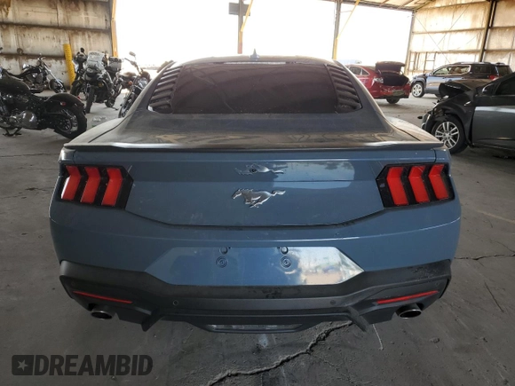 2024 Ford Mustang EcoBoost with VIN 1FA6P8TH8R5122598, listed as a Copart auction lot 58627015 with 15,557 mi miles and Salvage title. Bid and sale history available at DreamBid. Image 6.