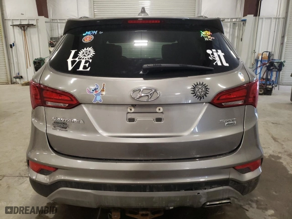 2017 Hyundai Santa Fe Sport 2.4L with VIN 5NMZUDLB9HH021666, listed as a Copart auction lot 52433455 with 118,114 mi miles and Salvage Title. Bid and sale history available at carsss.com. Image 6.
