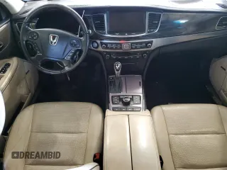 2014 Hyundai Equus Ultimate with VIN KMHGH4JH2EU077404, listed as a Copart auction lot 43586975 with Not provided miles and Salvage title. Bid and sale history available at DreamBid. Image 8.
