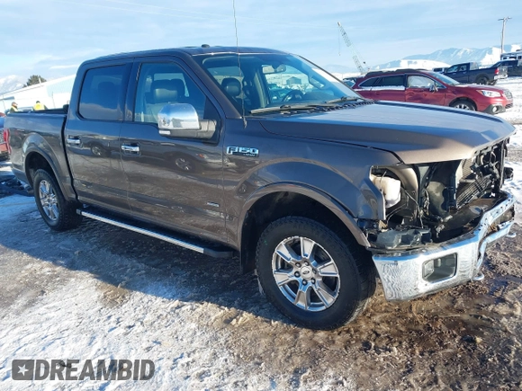 2015 Ford F-150 XLT with VIN 1FTEW1EP4FFC24409, listed as a IAAI auction lot 41306158 with 155,249 mi miles. Bid and sale history available at carsss.com. Image 1.