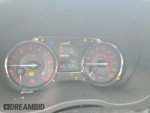 2015 Subaru WRX STI with VIN JF1VA2P66F9832803, listed as a Copart auction lot 63178685 with 87,367 mi miles and Salvage title. Bid and sale history available at DreamBid. Image 9.