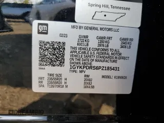 2023 Cadillac XT6 AWD Premium Luxury with VIN 1GYKPDRS6PZ185431, listed as a Copart auction lot 70475734 with 11,276 mi miles and Salvage Title. Bid and sale history available at carsss.com. Image 15.