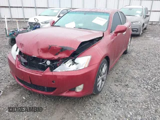 2008 Lexus IS with VIN JTHBK262085061532, listed as a IAAI auction lot 41931577 with 244,834 mi miles. Bid and sale history available at carsss.com. Image 6.
