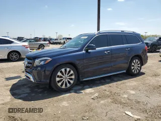 2018 Mercedes-Benz GLS 450 z VIN 4JGDF6EE3JB122439, wystawiony jako Copart lot #49961355 z przebiegiem 116 654 mil mil oraz Czysty tytuł • Clean title. Historia ofert i sprzedaży dostępna na DreamBid. Obrazek 1.