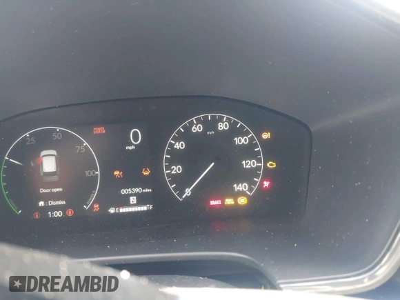 2025 Honda CR-V Sport Touring with VIN 2HKRS6H9XSH807901, listed as a IAAI auction lot 41172801 with 5,390 mi miles and . Bid and sale history available at DreamBid. Image 7.