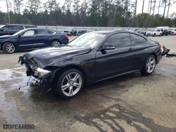 2015 BMW 4 Series 435i xDrive with VIN WBA3R5C57FK371612, listed as a Copart auction lot 49127135 with 75,823 mi miles and Salvage Title. Bid and sale history available at carsss.com. Image 1.
