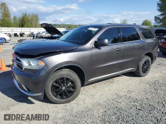2018 Dodge Durango SXT z VIN 1C4RDJAG4JC489483, wystawiony jako Copart lot #54107105 z przebiegiem 92 676 mil mil oraz Szkoda całkowita • Salvage title. Historia ofert i sprzedaży dostępna na DreamBid. Obrazek 1.