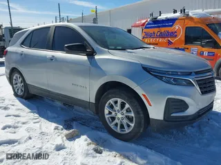 2022 Chevrolet Equinox LS with VIN 3GNAXHEV1NS171270, listed as a IAAI auction lot 41599159 with 50,225 mi miles. Bid and sale history available at carsss.com. Image 1.