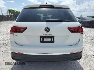 2022 Volkswagen Tiguan SE with VIN 3VV3B7AX4NM147469, listed as a Copart auction lot 59150175 with 100,307 mi miles and Salvage title. Bid and sale history available at DreamBid. Image 6.