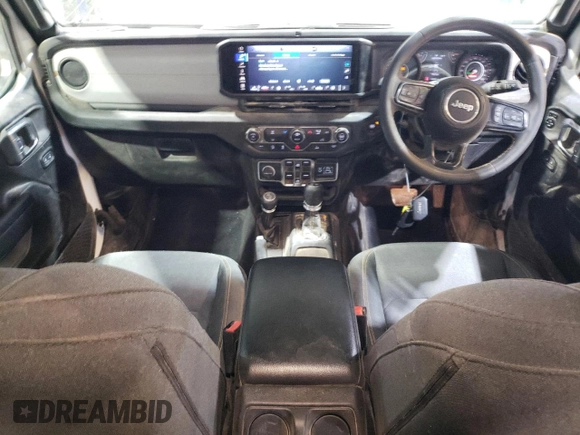 2024 Jeep Wrangler Sport with VIN 1C4PJXKNXRW233990, listed as a Copart auction lot 44586675 with 16,302 mi miles and Salvage title. Bid and sale history available at DreamBid. Image 8.