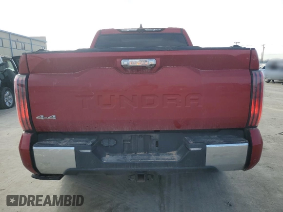 2022 Toyota Tundra 1794 Edition with VIN 5TFMA5DB6NX014927, listed as a Copart auction lot 43013915 with 67,289 mi miles and Salvage title. Bid and sale history available at DreamBid. Image 6.