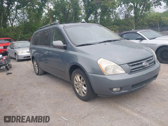 2008 Kia Sedona LX with VIN KNDMB233686212813, listed as a IAAI auction lot 42250476 with 198,111 mi miles and . Bid and sale history available at DreamBid. Image 1.
