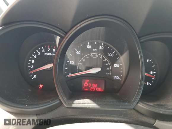 2013 Kia Rio EX with VIN KNADN4A30D6104166, listed as a Copart auction lot 56752345 with 129,708 mi miles and Salvage title. Bid and sale history available at DreamBid. Image 9.