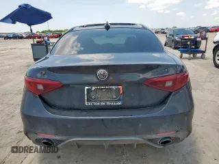 2021 Alfa Romeo Giulia Ti with VIN ZARFANBN7M7643882, listed as a Copart auction lot 59276115 with 44,782 mi miles and Salvage title. Bid and sale history available at DreamBid. Image 6.