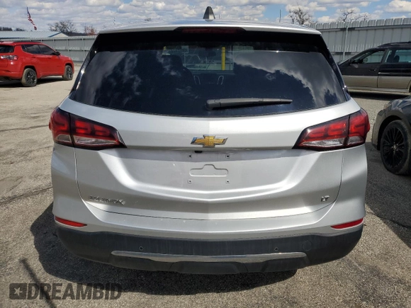 2022 Chevrolet Equinox LT with VIN 2GNAXTEVXN6133456, listed as a Copart auction lot 49887245 with 154,437 mi miles and Clean Title. Bid and sale history available at carsss.com. Image 6.