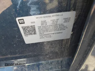 2022 Chevrolet Malibu LT with VIN 1G1ZD5ST7NF134842, listed as a IAAI auction lot 41861400 with 79,254 mi miles and . Bid and sale history available at DreamBid. Image 9.