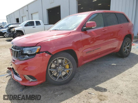 2020 Jeep Grand Cherokee Trackhawk with VIN 1C4RJFN93LC225854, listed as a Copart auction lot 51294664 with 8,043 mi miles and . Bid and sale history available at DreamBid. Image 1.