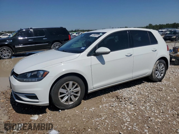 2019 Volkswagen Golf S z VIN 3VWG57AU3KM035400, wystawiony jako Copart lot #50090205 z przebiegiem 64 562 mil mil oraz Czysty tytuł • Clean title. Historia ofert i sprzedaży dostępna na DreamBid. Obrazek 1.