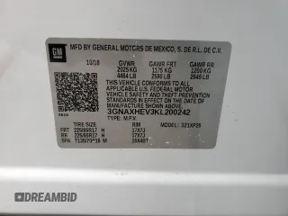 2019 Chevrolet Equinox LS with VIN 3GNAXHEV3KL200242, listed as a Copart auction lot 86065034 with 127,099 mi miles and Salvage Title. Bid and sale history available at carsss.com. Image 12.