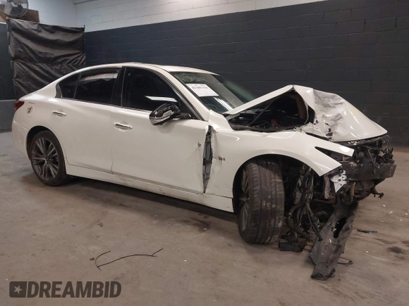 2020 Infiniti Q50 3.0t SPORT with VIN JN1EV7AR7LM253846, listed as a IAAI auction lot 41305150 with 45,560 mi miles. Bid and sale history available at carsss.com. Image 1.