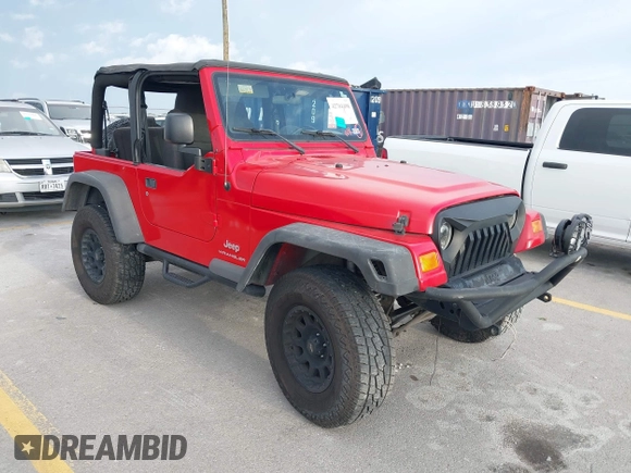 2003 Jeep Wrangler SE z VIN 1J4FA29113P323655, wystawiony jako IAAI lot #42704498 z przebiegiem 189 763 mil mil oraz . Historia ofert i sprzedaży dostępna na DreamBid. Obrazek 1.