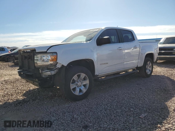 2017 GMC Canyon 2WD SLE with VIN 1GTG5CEN2H1142314, listed as a Copart auction lot 44445105 with 74,584 mi miles and Salvage Title. Bid and sale history available at carsss.com. Image 1.