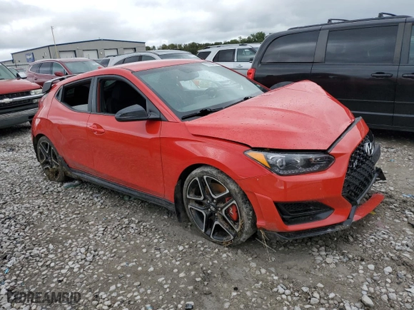 2019 Hyundai Veloster N with VIN KMHT36AH0KU001278, listed as a Copart auction lot 72789884 with 0 mi miles and Salvage Title. Bid and sale history available at carsss.com. Image 4.