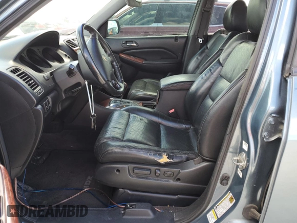 2005 Acura MDX Touring with VIN 2HNYD18695H552874, listed as a Copart auction lot 77090404 with 0 mi miles and Salvage Title. Bid and sale history available at carsss.com. Image 7.