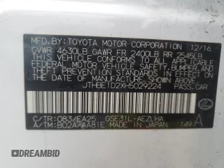 2017 Lexus IS 350 with VIN JTHBE1D2XH5029224, listed as a Copart auction lot 44968985 with 83,108 mi miles and Salvage Title. Bid and sale history available at DreamBid. Image 13.