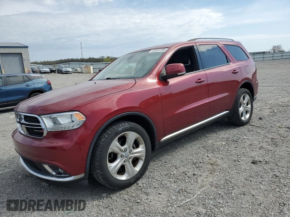 2014 Dodge Durango Limited z VIN 1C4RDJDG1EC520626, wystawiony jako Copart lot #52431285 z przebiegiem 97 233 mil mil oraz Szkoda całkowita • Salvage title. Historia ofert i sprzedaży dostępna na DreamBid. Obrazek 1.