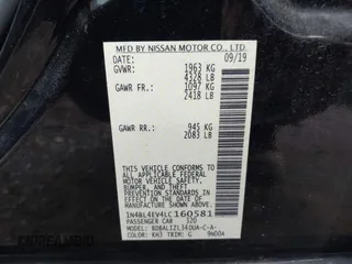 2020 Nissan Altima 2.5 SL with VIN 1N4BL4EV4LC160581, listed as a IAAI auction lot 41499570 with 138,762 mi miles. Bid and sale history available at carsss.com. Image 9.