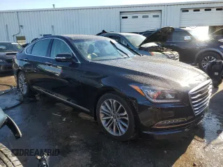 2017 Genesis G80 3.8L with VIN KMHGN4JE2HU193561, listed as a Copart auction lot 81742214 with 75,904 mi miles and Salvage Title. Bid and sale history available at DreamBid. Image 4.