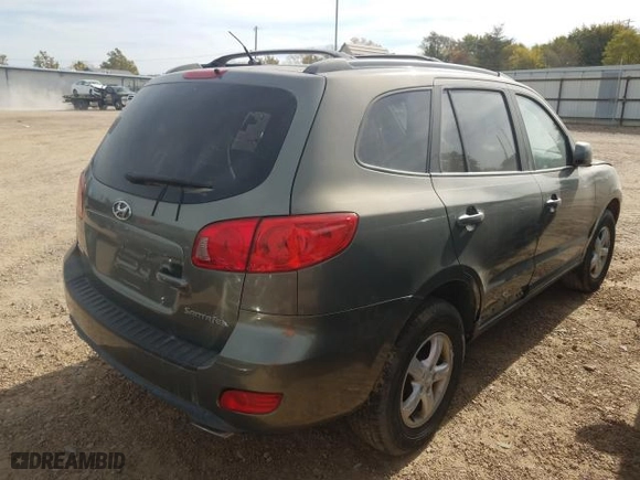 2007 Hyundai Santa Fe GLS with VIN KM8SG13D57U098448, listed as a Copart auction lot 33051641 with 0 mi miles and Non Repairable. Bid and sale history available at carsss.com. Image 4.
