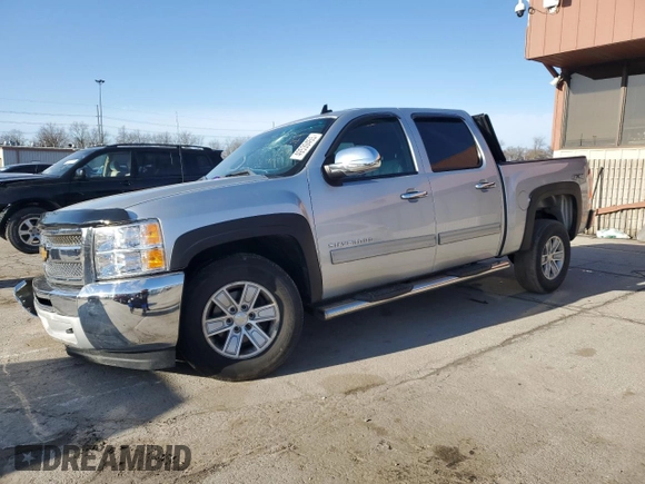 2012 Chevrolet Silverado 1500 LT with VIN 1GCPKSE70CF156986, listed as a Copart auction lot 50329735 with 130,650 mi miles and Salvage Title. Bid and sale history available at DreamBid. Image 1.