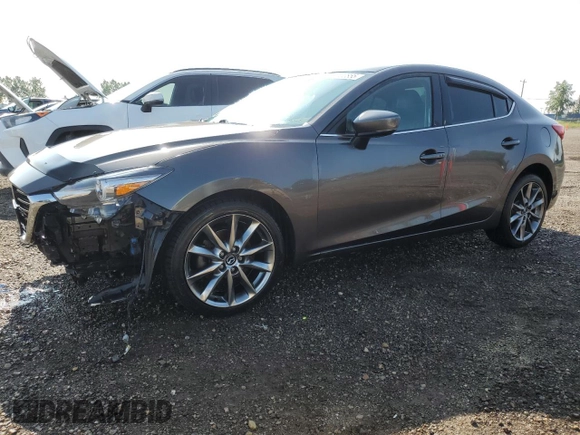 2018 Mazda 3 Grand Touring z VIN 3MZBN1W36JM225021, wystawiony jako Copart lot #61100855 z przebiegiem 155 817 mil mil oraz Czysty tytuł • Clean title. Historia ofert i sprzedaży dostępna na DreamBid. Obrazek 1.